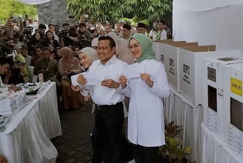 Cak Imin Selesai Gunakan Hak Pilih, Minta Relawan Kawal Suara Hingga Hasil Akhir
