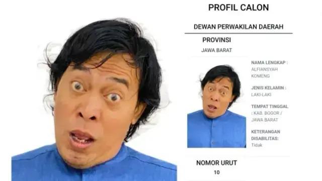 Nyaleg DPD Jabar, Komeng Akui Banyak Parpol yang Merayu
