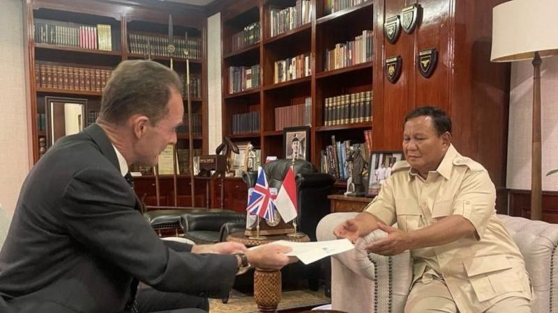 Pemilu Unggul, Probowo Dikunjungi Dubes Inggris Ucapkan Selamat