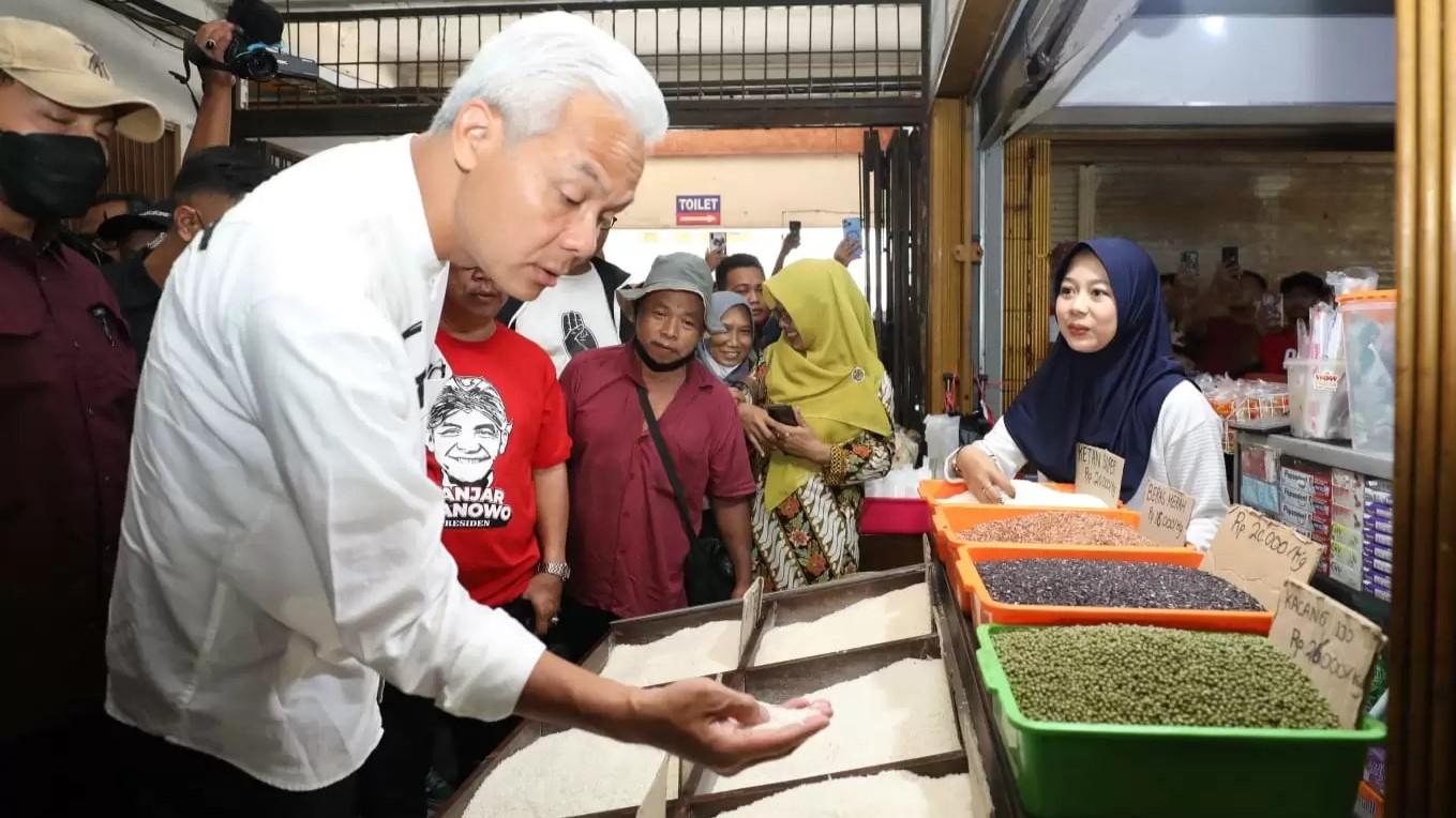 Harga Beras Melambung Tinggi, Ganjar Desak Pemerintah Gelar Operasi Pasar