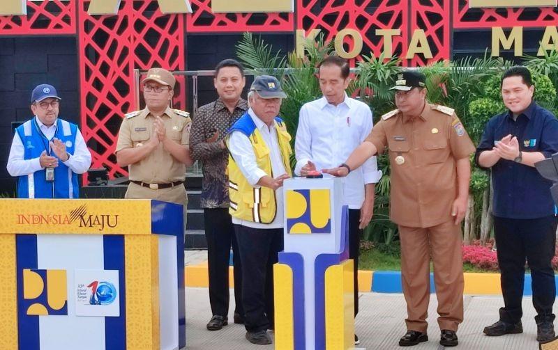Jokowi Resmikan Pengelolaan Air Limbah Senilai Rp1,2 Triliun di Makassar