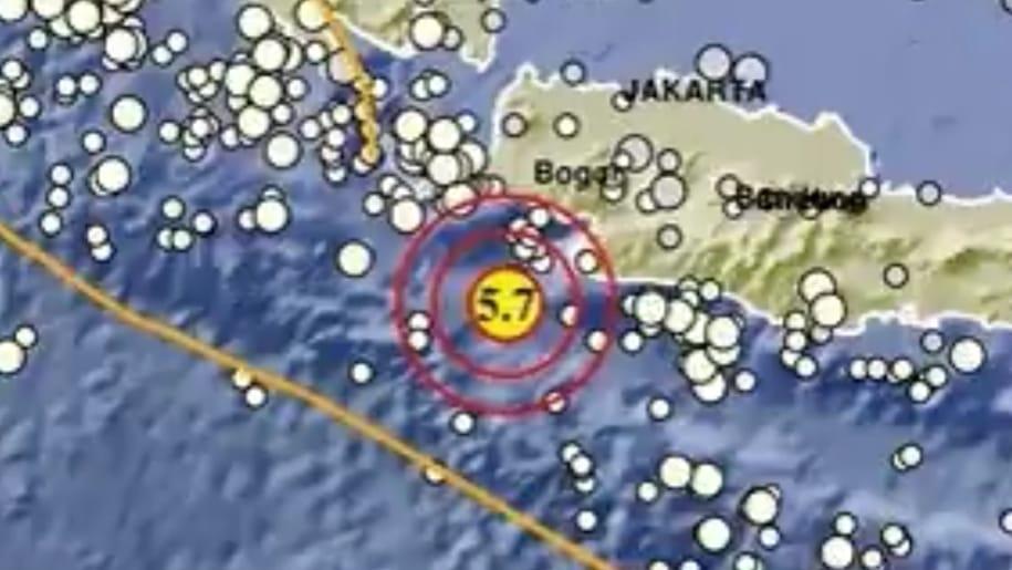 Gempa M 5,7 Getarkan Bayah Banten, Terasa hingga Tanggerang-Bandung
