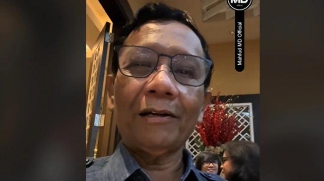 Mahfud Sebut Dirinya 'Mantan Cawapres' ke Para Relawan di TikTok