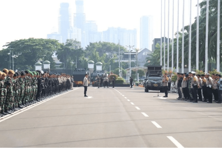 Polisi Kerahkan 2.590 Personel Gabungan Amankan Demonstrasi di DPR/MPR