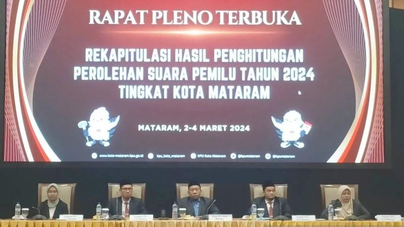 Hasil Rekapitulasi, Prabowo-Gibran Menang Telak di Kota Mataram NTB