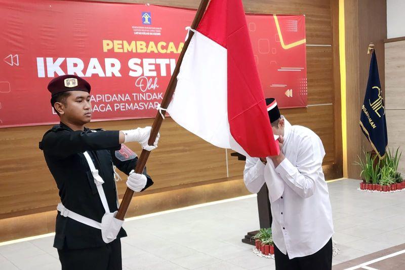 3 Napi Teroris di Lapas Kediri Ikrar Setia NKRI