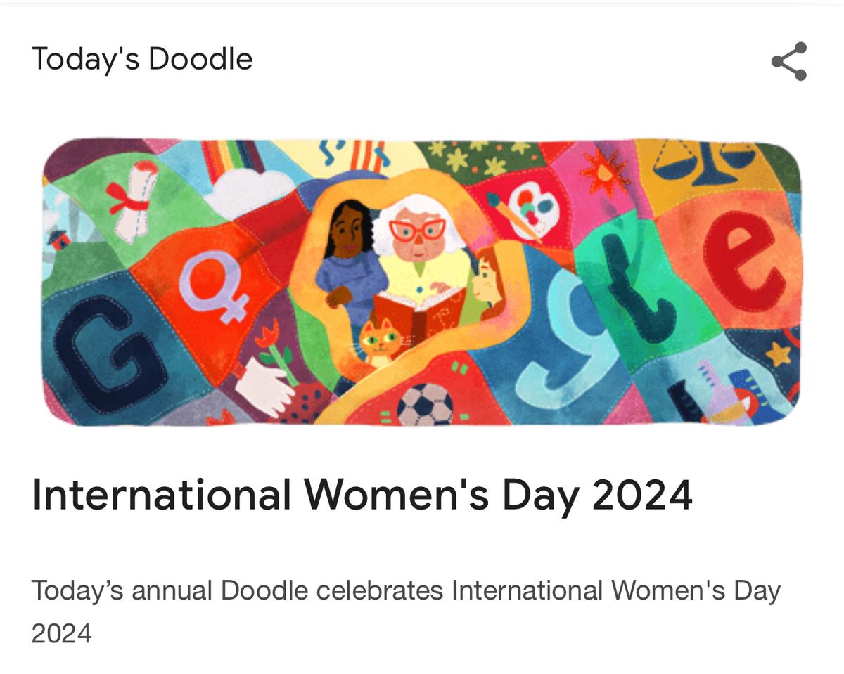 Google Doodle Rayakan Hari Perempuan Internasional