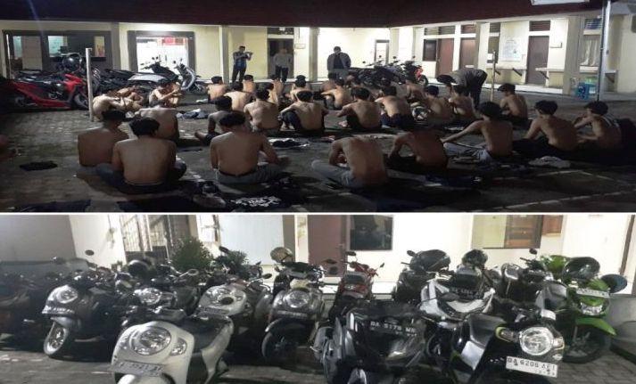 38 Orang Balap Liar Diduga Ada Taruhan di Banjarmasin Ditangkap Polisi