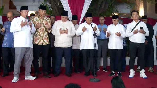 Prabowo Gelar Doa Bersama di Kertanegara Usai Menang Pilpres 2024