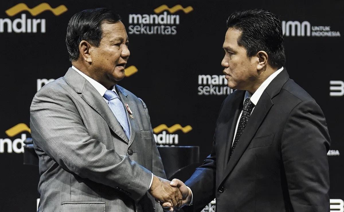 Menang Pilpres, Erick Thohir Ucapkan Selamat dan Titip Mimpi Besar ke Prabowo-Gibran