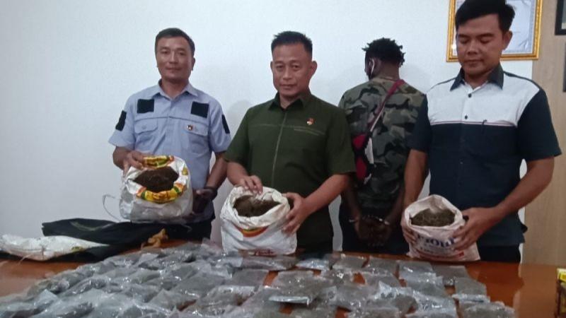 Selundupkan 51 Paket Ganja, 2 Warga Papua Nugini DItangkap