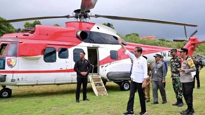 Kunker ke Sulteng, Presiden Jokowi Disambut Antusias Warga Banggai