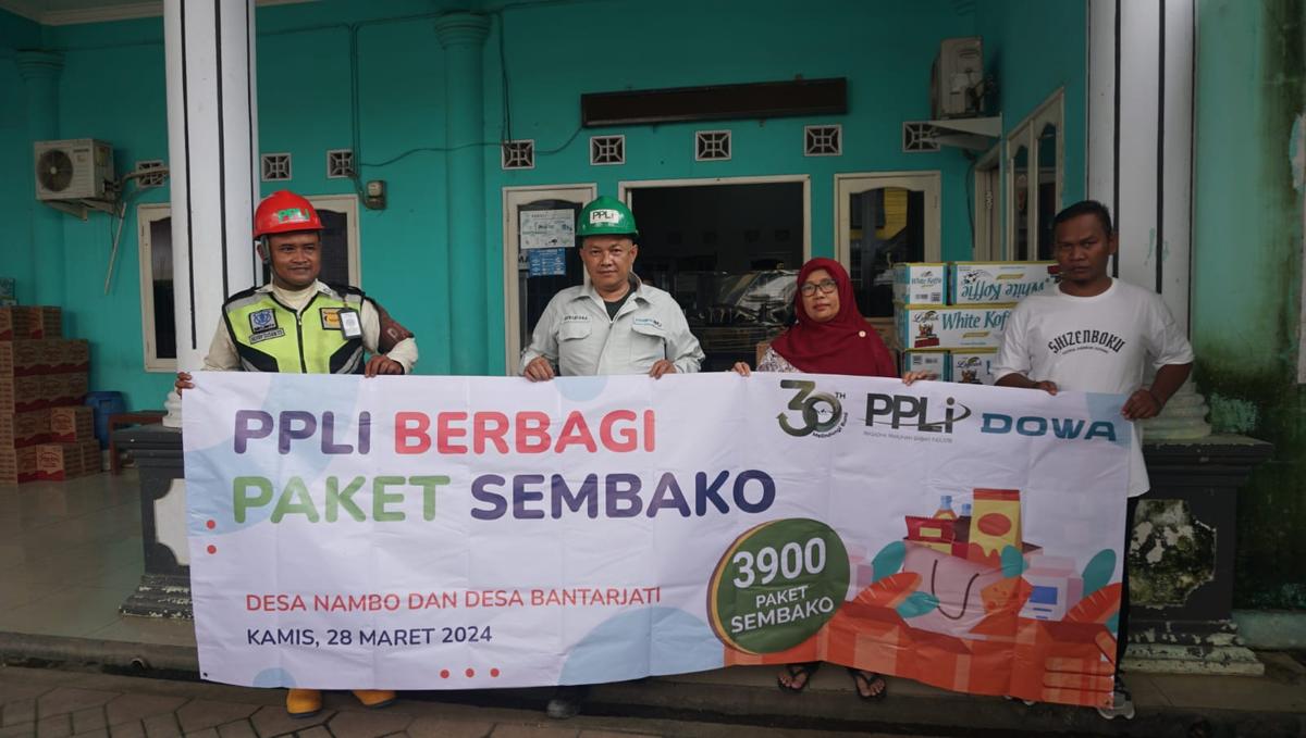 30 Tahun Beroperasi, PPLI Bagikan Hampir 4.000 Paket Sembako