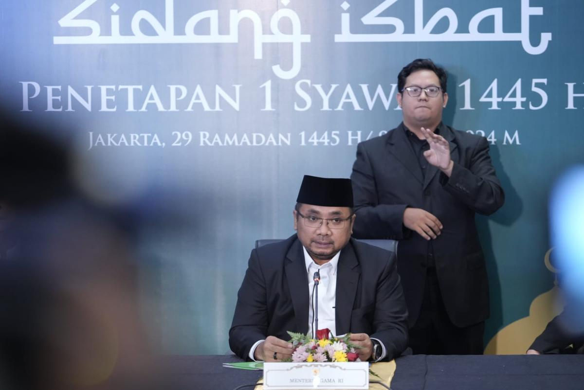 Pemerintah Tetapkan 1 Syawal 10 April 2024 dengan Metode Hisab dan Rukyatul Hilal