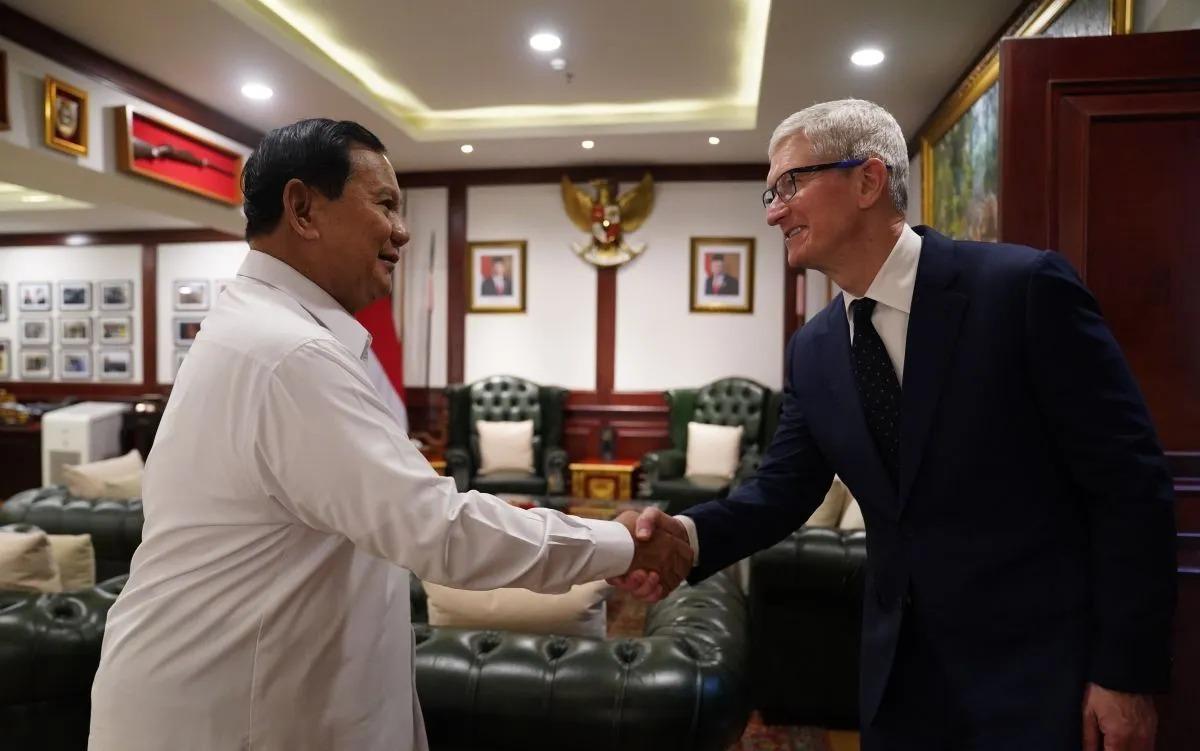 Bos Apple Temui Prabowo di Kemhan, Bahas Apa?