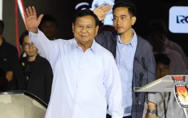 Penetapan Presiden-Wapres Terpilih, Prabowo-Gibran Tiba di Gedung KPU
