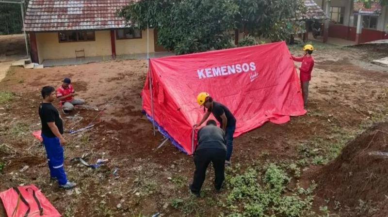 Tenda Darurat Disiagakan di Daerah Terdampak Gempa Garut