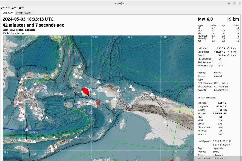 BMKG Sebut Gempa di Maluku Lantaran Sesar Utara Pulau Seram