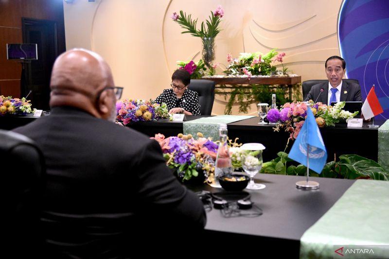 Jokowi Dorong Penyelesaian Situasi Palestina saat Bertemu Wakil PBB di Bali