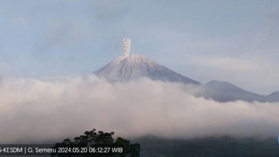 Pagi Ini Gunung Semeru Erupsi, Muntahkan Abu Vulkanik Setinggi 800 Meter