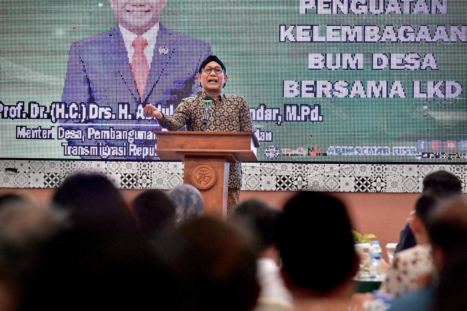 Mendes PDTT Gus Halim Dorong Bumdesa dan LKD Dirikan Bank Desa