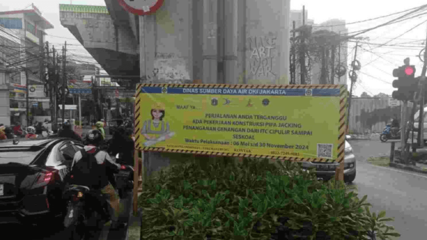 Antisipasi Genangan di Jaksel, Dinas SDA Buat Saluran 'Jacking'