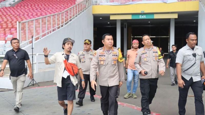 Ribuan Personel Polisi Amankan Pertandingan Indonesia vs Irak