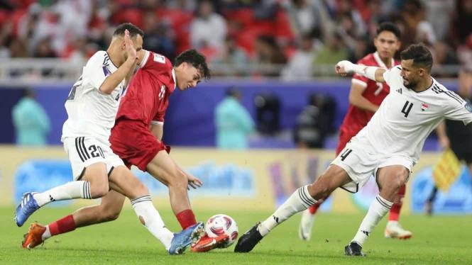 Babak Pertama, Indonesia vs Irak Masih Tanpa Gol