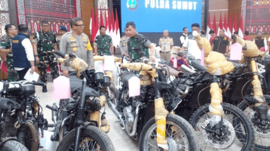 Motor-motor dari Thailand Total Rp20 M Diselundupkan ke Sumut, Polisi Buru Pelaku