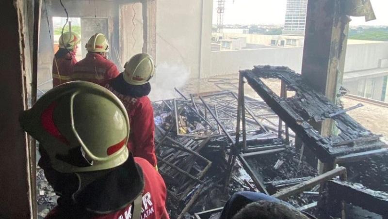 Kebakaran Hotel di Alam Sutra Disebabkan Korsleting Listrik
