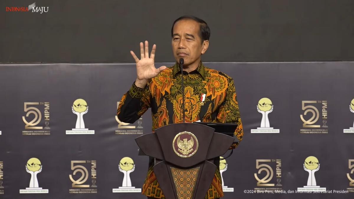 Jokowi Ajak Hipmi Fokus Pantau Peluang Bonus Demografi Capai Indonesia Emas 2045