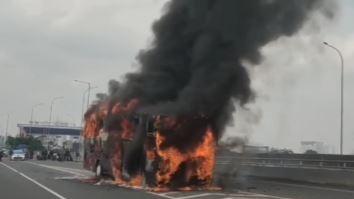 Bus Pariwisata Angkut 54 Penumpang Kebakar di Tol Wiyoto Wiyono Berawal dari Ban Pecah
