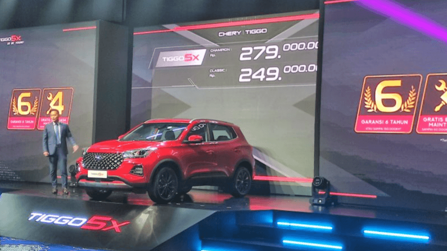 Hadir dengan 2 Varian, Chery Tiggo 5X Dibanderol Mulai dari Rp239 Juta