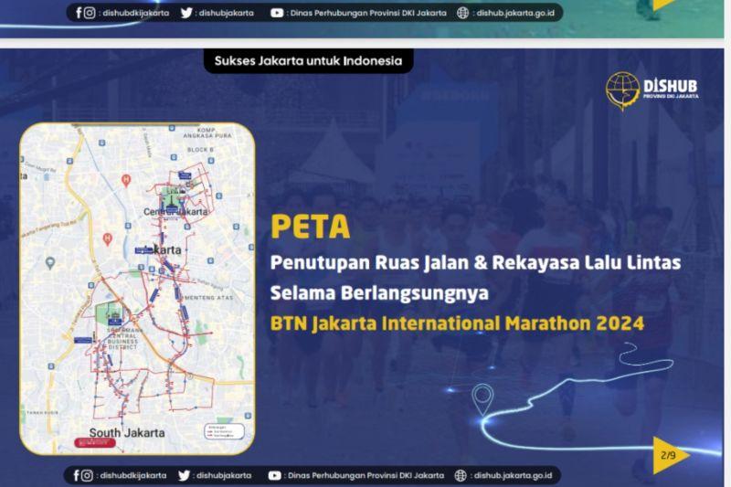 Simak! 36 Ruas Jalan Ditutup Saat Jakarta Internasional Marathon 2024