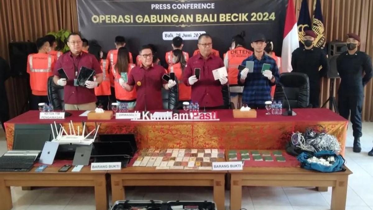 103 WNA Taiwan Terlibat Penipuan Online Ditangkap di Bali