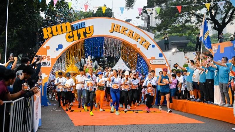 Seribu Pelari Ramaikan Run The City Jakarta di LPS Half Marathon 2024