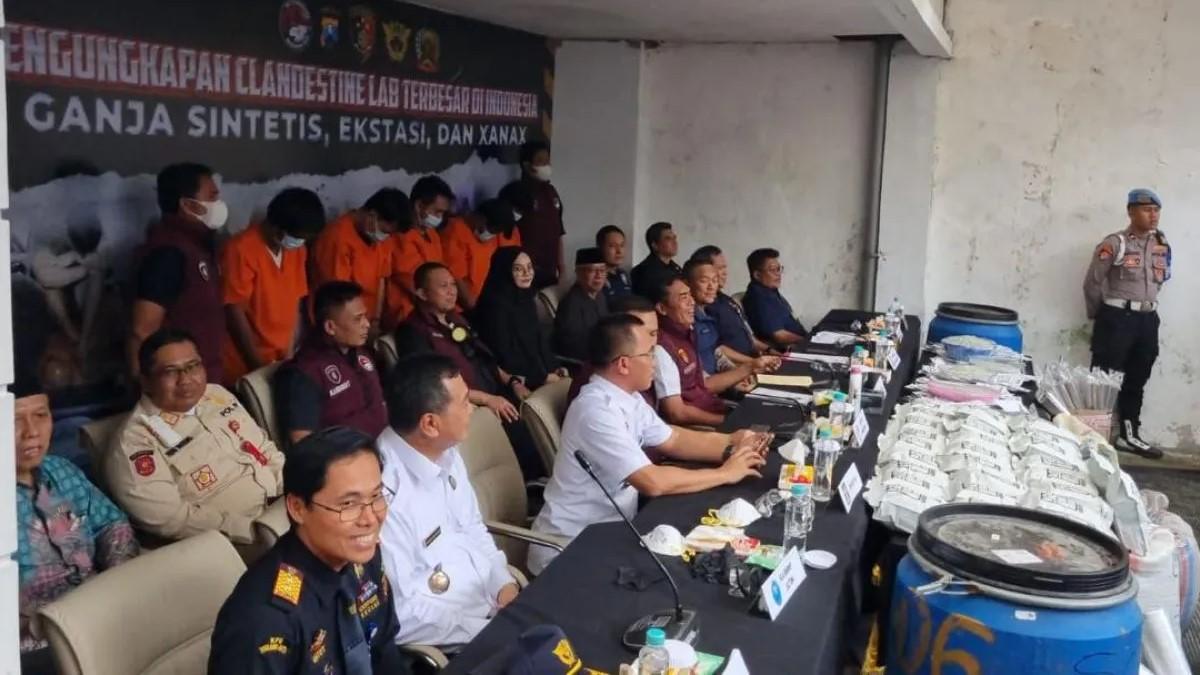 Pabrik Produksi Narkoba di Malang Terbongkar, 1,2 Ton Sinte Disita