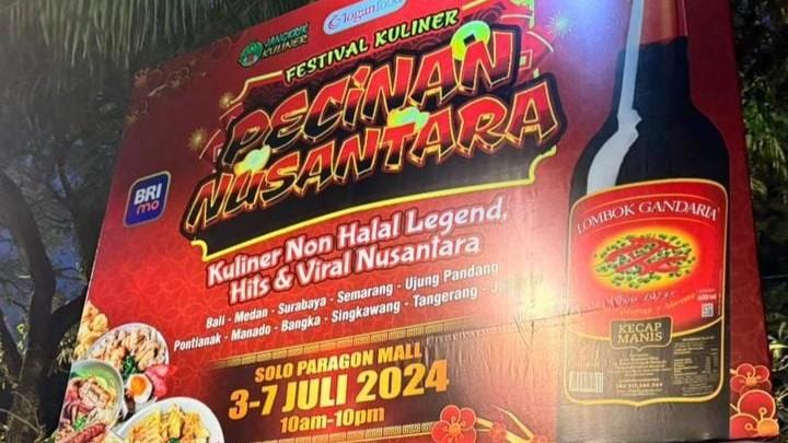 Festival Kuliner Nonhalal di Solo Paragon Mall Dihentikan Sementara Imbas Diprotes Warga