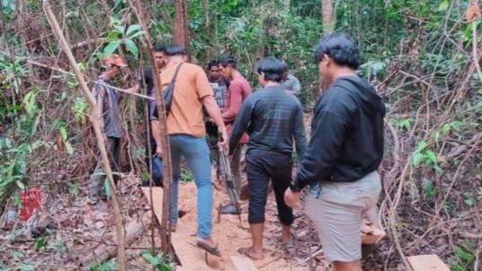 Polisi Tangkap 2 Pelaku Pembakaran Liar Hutan Menumbing Bangka Belitung