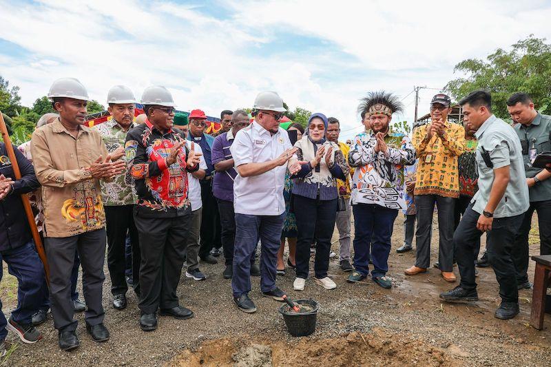 Lakukan Peletakan Batu Pertama, LaNyalla Apresiasi Papua Barat Daya Genjot SDM di Pendidikan dan Olahraga