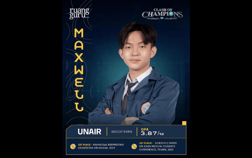 Profil Maxwell Clash of Champions, Arek Suroboyo yang Cerdas dan Kocak!