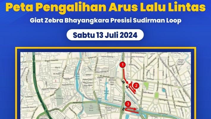 Lalin Bundaran HI-Senayan Ditutup Imbas Sudirman Loop Pagi Ini
