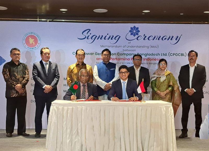 Pertamina NRE Sepakat Kembangkan Energi Terbarukan di Bangladesh demi Transisi Energi