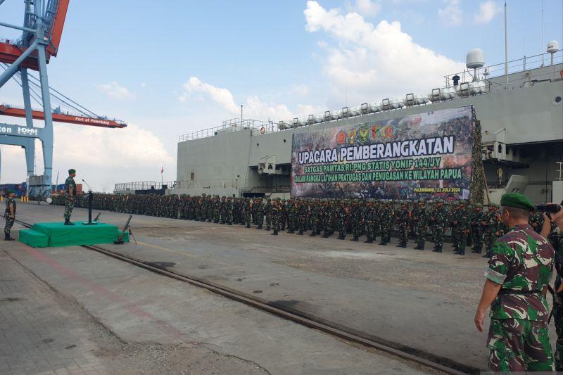 Kasdam Sriwijaya Kirim Ratusan Prajurit ke Perbatasan Papua Nugini