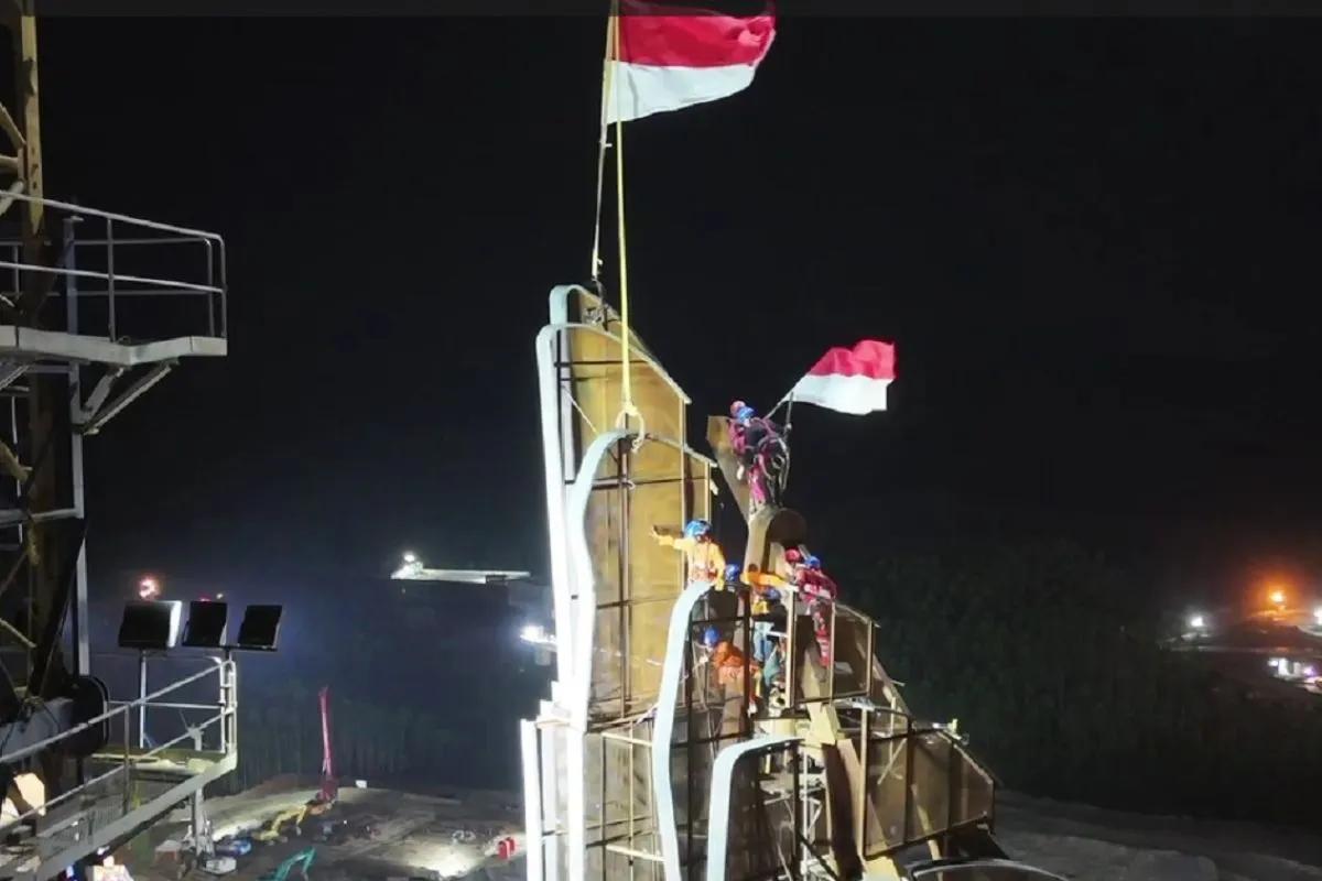Kementerian PUPR Ungkap Pemasangan Bilah Terakhir Garuda IKN Telah Selesai