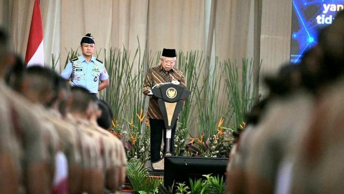 Ma'ruf Minta TNI-Polri Melek Teknologi: Ancaman Keamanan Sudah Sampai pada Kedaulatan Siber Kita