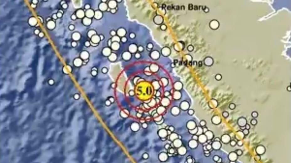 Gempa M 5,0 Guncang Mentawai Sumbar, Tak Berpotensi Tsunami