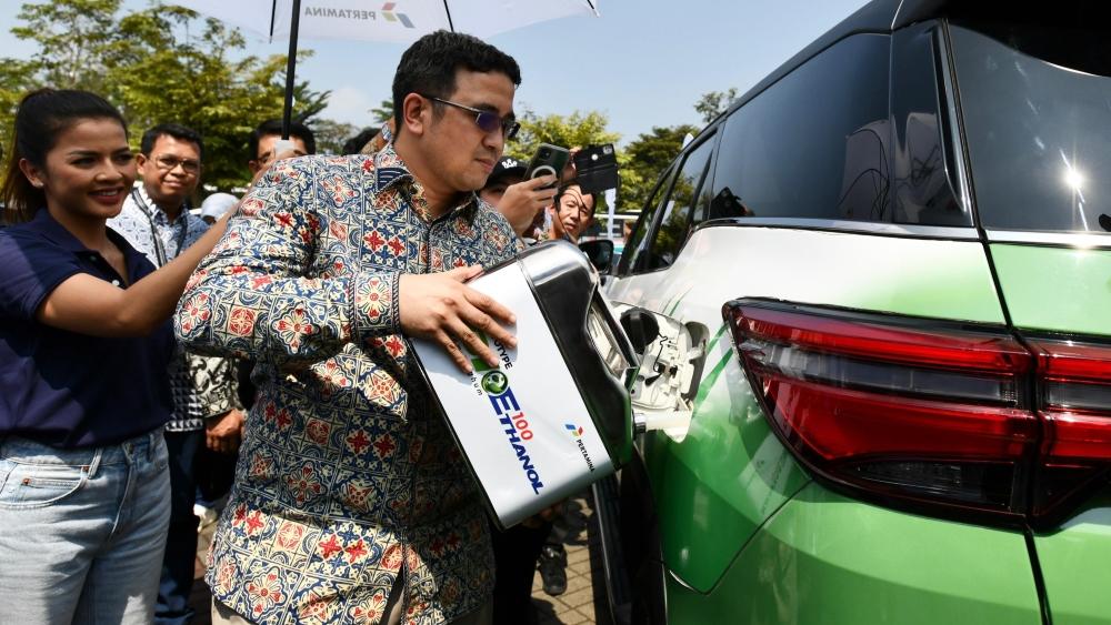 Kolaborasi Pertamina-Toyota Uji Coba Bioethanol 100 Persen di GIIAS 2024