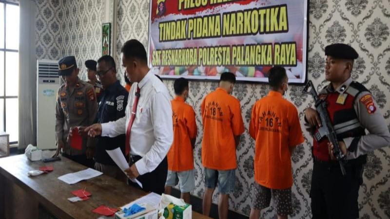 Selama Juli 2024, Polresta Palangka Raya Sita 118,02 Gram Narkoba