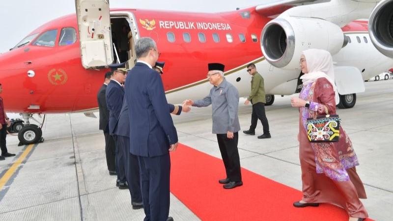 Ma'ruf Amin Bertolak ke IKN untuk Groundbreaking Istana Wapres